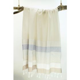 Bedinn Bej Stripe Peştamal