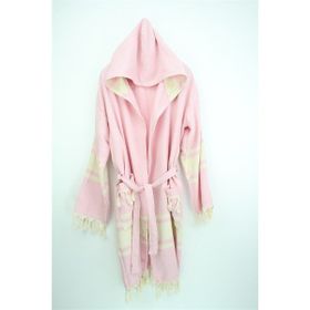 Bedinn Diamond Çizgili Açık Pembe Peştamal