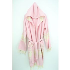 Bedinn Diamond Çizgili Açık Pembe Peştamal