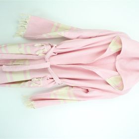 Bedinn Diamond Çizgili Açık Pembe Peştamal