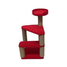 Bedspet 50 cm Kırmızı Şapkalı Kedi Tırmalama
