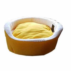 Bedspet Ağızlıklı Sepet Sarı Kedi ve Küçük Irk Köpek Yatağı