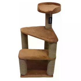 Bedspet Kahverengi 2 Basamaklı Kedi Tırmalama Kulesi
