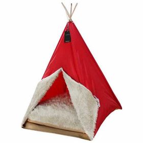 Bedspet Kırmızı 50x50x70 cm Kedi ve Küçük Irk Köpek Çadırı
