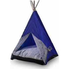 Bedspet Mavi 60x60x80 cm Büyük Kedi ve Küçük Irk Köpek Çadırı