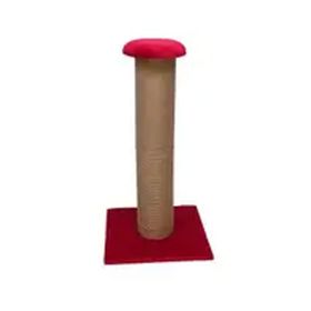 Bedspet Oturaklı 70 cm Kırmızı Kalın Kedi Tırmalama Tahtası
