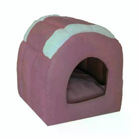 Bedspet Pembe Kedi Ve Küçük Köpek Kulübesi