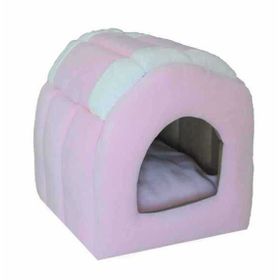 Bedspet Pembe Kedi Ve Küçük Köpek Kulübesi