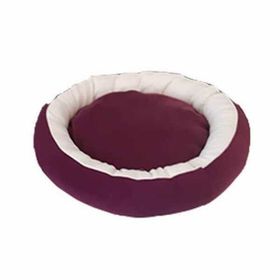 Bedspet Simit Mor Beyaz Kedi ve Küçük Irk Köpek Yatağı