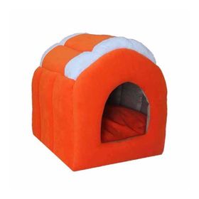 Bedspet Turuncu Kedi ve Küçük Köpek Kulübesi