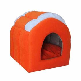 Bedspet Turuncu Kedi ve Küçük Köpek Kulübesi