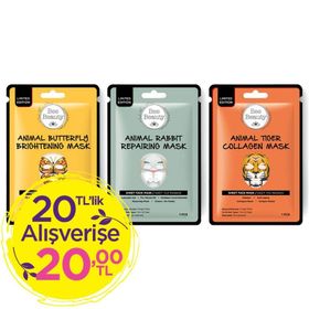 Bee Beauty 3x25 gr Animal Kağıt Maske Set