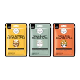 Bee Beauty 3x25 gr Animal Kağıt Maske Set