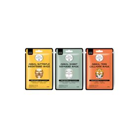 Bee Beauty 3x25 gr Animal Kağıt Maske Set