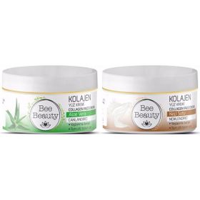 Bee Beauty Aloe Vera Kolajen 50 ml Yüz Kremi + Keçi Sütü Kolajen 50 ml Yüz Kremi