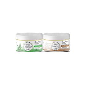 Bee Beauty Aloe Vera Kolajen 50 ml Yüz Kremi + Keçi Sütü Kolajen 50 ml Yüz Kremi