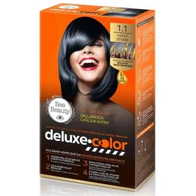 Bee Beauty Deluxe Color 1.1 Mavi Siyah Kit Saç Boyası