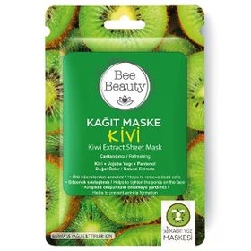 Bee Beauty Kivi Desenli Kağıt Yüz Maskesi