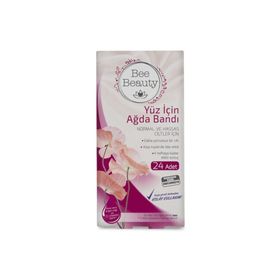Bee Beauty Normal ve Hassas Ciltler için 24'lü Yüz Ağda Bandı