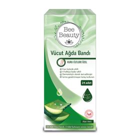 Bee Beauty Vücut Ağda Bandı Aloe Vera 24'lü