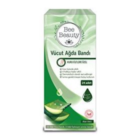 Bee Beauty Vücut Ağda Bandı Aloe Vera 24'lü