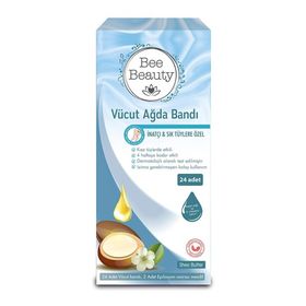 Bee Beauty Vücut Ağda Bandı İnatçı Sık 24'lü
