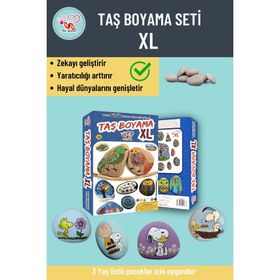 Bee Games Taş Boyama 3 Yaş Üstü Çocuklar İçin Zeka Geliştirici 6 Renk Akrilik Boyalı Fırçalı Aktivite Seti