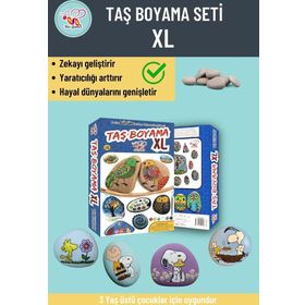 Bee Games Taş Boyama 3 Yaş Üstü Çocuklar İçin Zeka Geliştirici 6 Renk Akrilik Boyalı Fırçalı Aktivite Seti