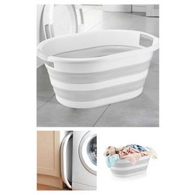 Bee Home 27 lt Akordiyon Silikon Katlanabilir Çamaşır Sepeti