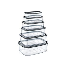 Bee Home 6'lı Şeffaf Saklama Kabı