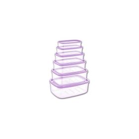 Bee Home 6'lı Şeffaf Saklama Kabı