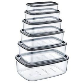 Bee Home 6'lı Şeffaf Saklama Kabı
