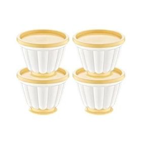 Bee Home AK-565 Sarı 4'lü Puding Kabı