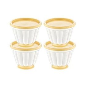 Bee Home AK-565 Sarı 4'lü Puding Kabı