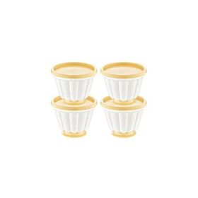Bee Home AK-565 Sarı 4'lü Puding Kabı