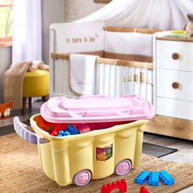 Bee Home Sarı 50 lt Oyuncak Kutusu