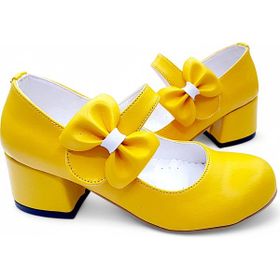 Beebron ABIAYK2401 Soft Series Sarı Renk Ortopedik Kız Çocuk Topuklu Ayakakbı