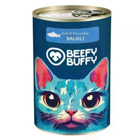 Beefy Buffy Yoğun Balık İçerikli 415 gr Kedi Konservesi