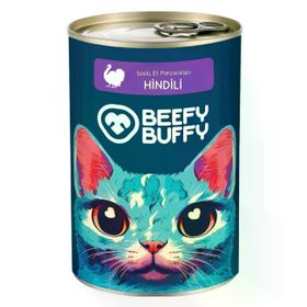 Beefy Buffy Yoğun Hindi İçerikli 415 gr Kedi Konservesi