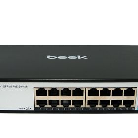 Beek BN-FS-1163P2G1S 16 Port 10-100 Mbps Poe+ 2 Port Lan 1 Port SFP 200 W Poe Switch