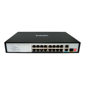 Beek BN-FS-1163P2G1S 16 Port 10-100 Mbps Poe+ 2 Port Lan 1 Port SFP 200 W Poe Switch