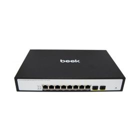 Beek BN-GS-2082PW 8 Port 10-100 Mbps PoE 2 Port SFP L2 Yönetilebilir 120 W PoE Switch