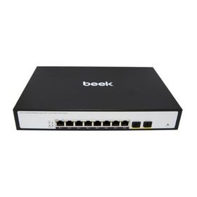 Beek BN-GS-2082PW 8 Port 10-100 Mbps PoE 2 Port SFP L2 Yönetilebilir 120 W PoE Switch