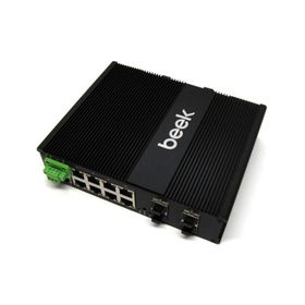 Beek BN-ISW-3084PX 8 Port Gigabit 4 Port 10G SFP+ 240W L2 Yönetilebilir PoE Endüstriyel Switch