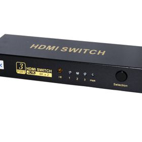 Beek BS-VSW-HD31UH 3 Port Giriş 1 Port Çıkış 4K 3D Uzaktan Kumandalı HDMI Görüntü Çoklayıcı