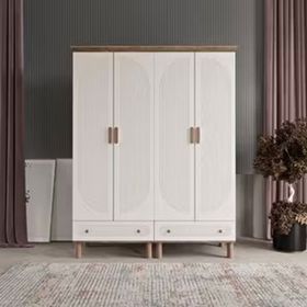 Beenal Furkan 4 Kapaklı Aytaşı Rengi 160 cm Gardırop