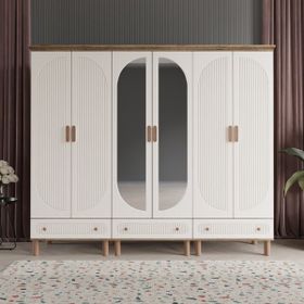 Beenal Furkan 6 Kapaklı Aytaşı Rengi 240 cm Gardırop
