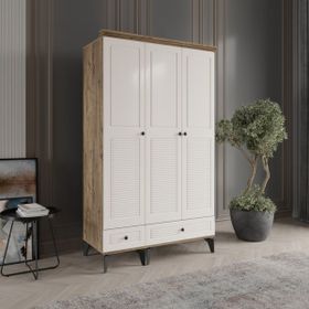 Beenal Nisa 3 Kapaklı Aytaşı Rengi 120 cm Gardırop