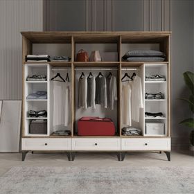 Beenal Nisa 6 Kapaklı Aytaşı Rengi 240 cm Gardırop
