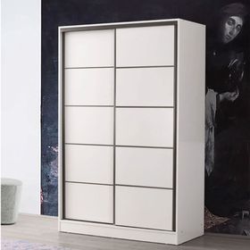 Beenal Venüs 135 cm Parlak Beyaz Sürgülü Gardrop